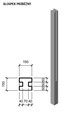 DITON LINIE KAMENE QUICK WALL STONE Sloupek průběžný 120 béžový mix 15/15/210cm
